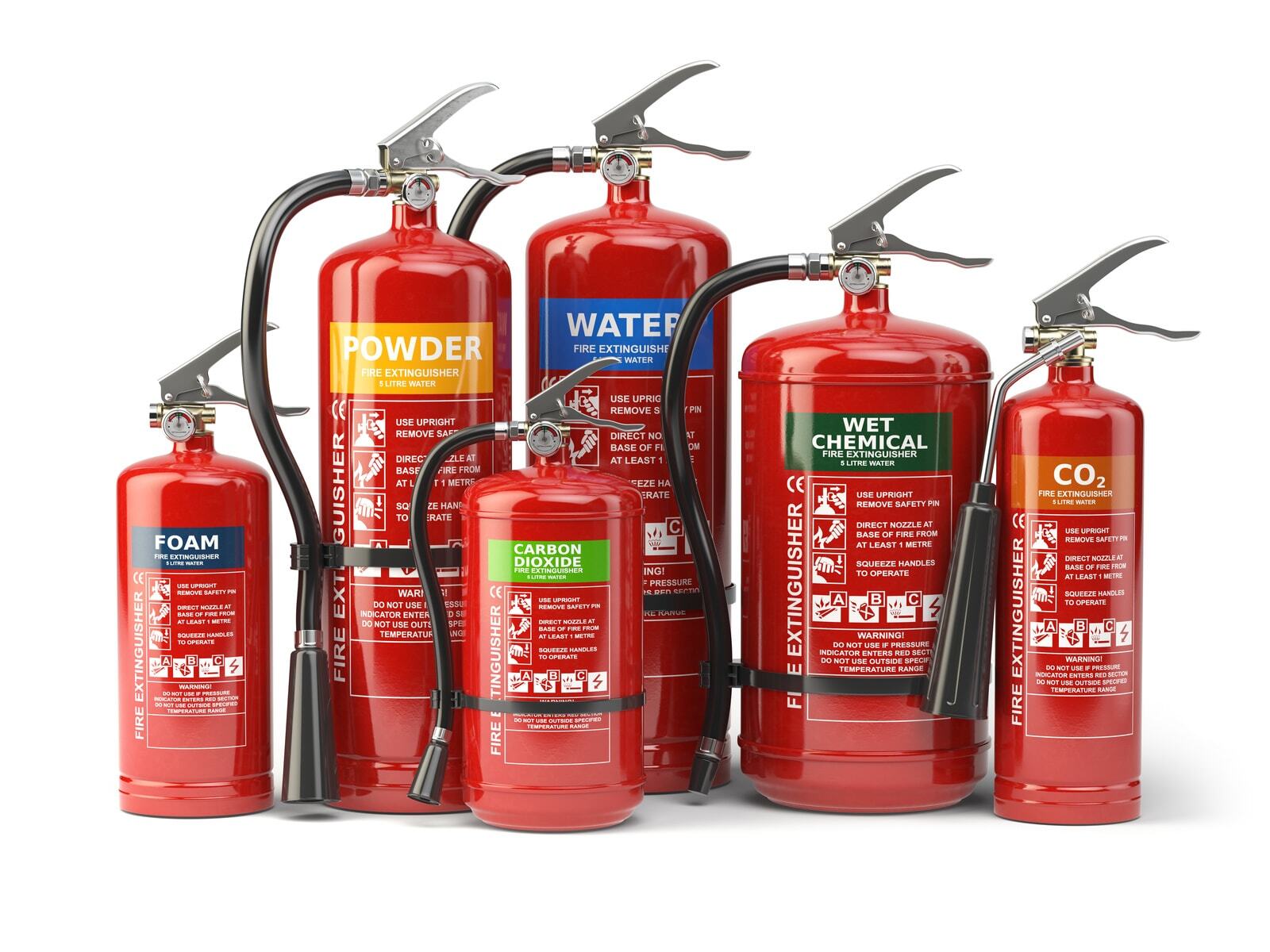 A fire extinguisher.